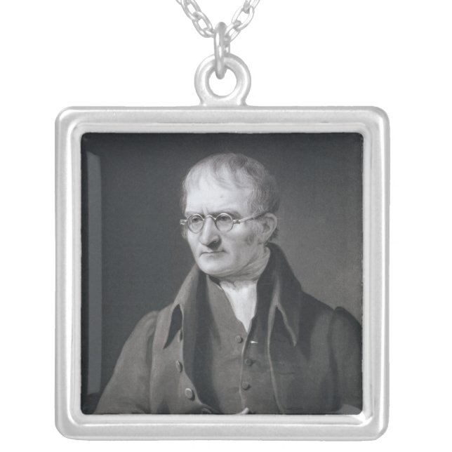 Portrait of Sir Joseph Thomson Silver Plated Necklace (Front)