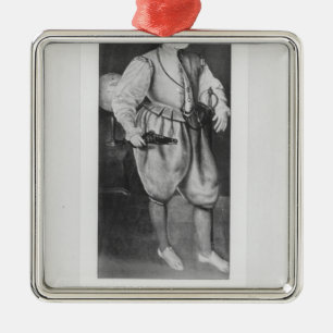 Portrait of Sir Martin Frobisher Metal Ornament