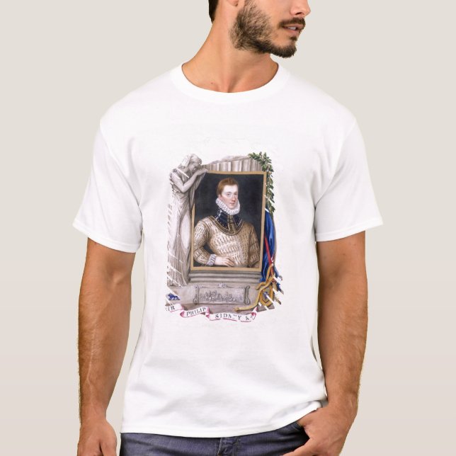Portrait of Sir Philip Sidney (1554-86) from 'Memo T-Shirt (Front)