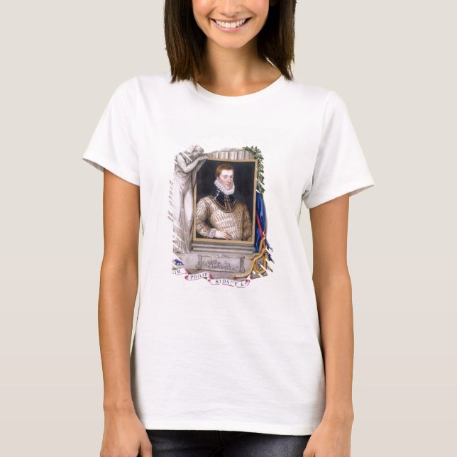 Portrait of Sir Philip Sidney (1554-86) from 'Memo T-Shirt (Front)