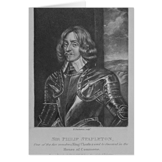 Portrait of Sir Philip Stapleton Cards (Front)