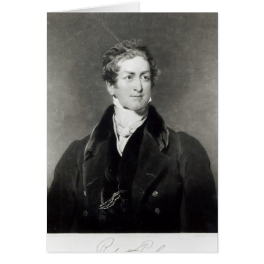 Portrait of Sir Robert Peel Cards (Front)