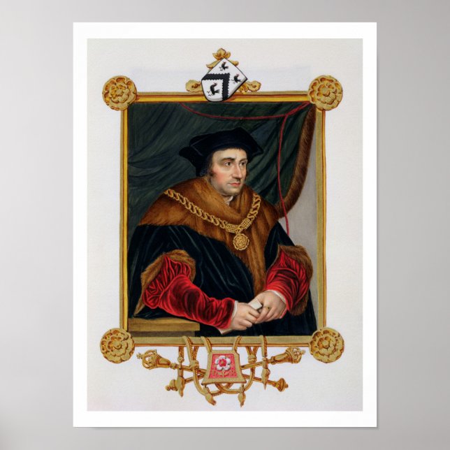 Portrait of Sir Thomas More (1478-1535) from 'Memo Poster (Front)