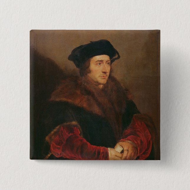 Portrait of Sir Thomas More Button (Front)