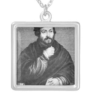 Portrait of Sir Thomas More Silver Plated Necklace