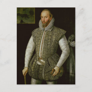 Portrait of Sir Walter Raleigh, 1598 Postcard