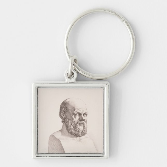 Portrait of Socrates Keychain (Front)