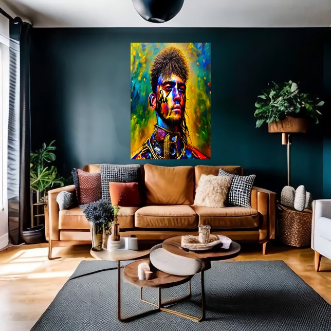 Portrait of solider in uniform | AI Art Poster (Creator Uploaded)