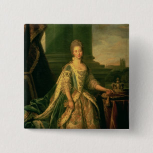 Portrait of Sophie Charlotte Pinback Button