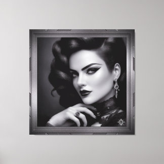 Portrait Of Spy Kalina Shepard by Xzendor7 Canvas Print