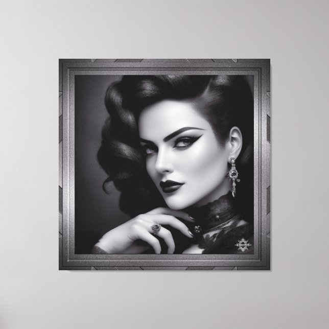 Portrait Of Spy Kalina Shepard by Xzendor7 Canvas Print (Front)