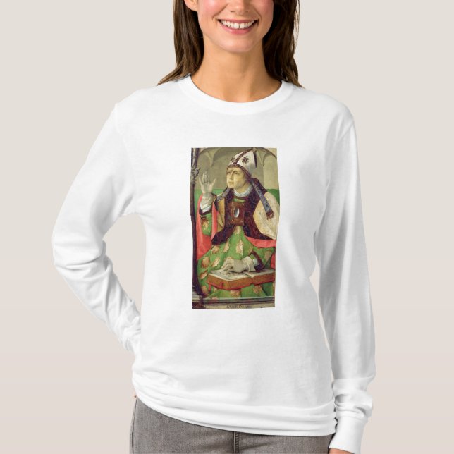 Portrait of St. Augustine, c.1475 T-Shirt (Front)