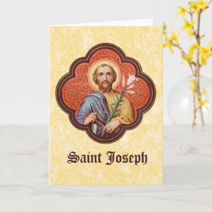 Portrait of St. Joseph in an Octofoil (TF 02) Card