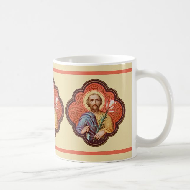 Portrait of St. Joseph in an Octofoil (TF 02) Coffee Mug (Right)
