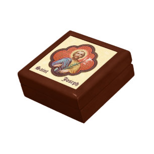 Portrait of St. Joseph in an Octofoil (TF 02) Gift Box