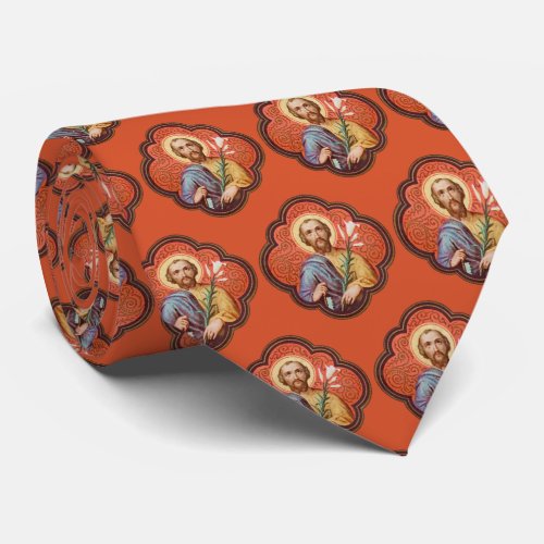 Portrait of St Joseph in an Octofoil TF 02 Neck Tie