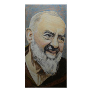 Portrait of St. Padre Pio Poster