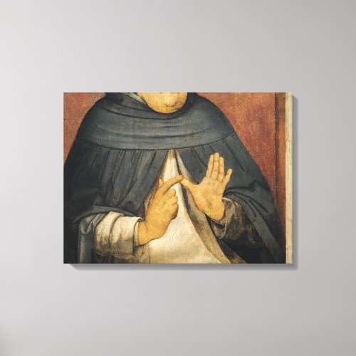 Portrait of St Thomas Aquinas  c1475 Canvas Print