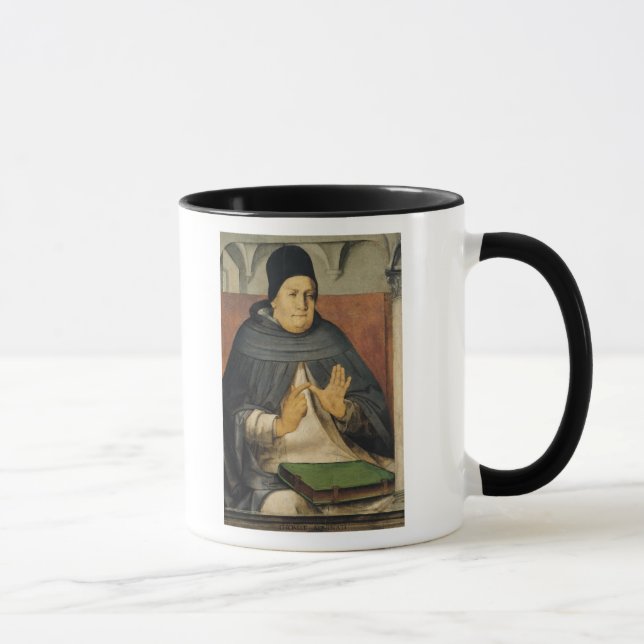 Portrait of St. Thomas Aquinas  c.1475 Mug (Right)