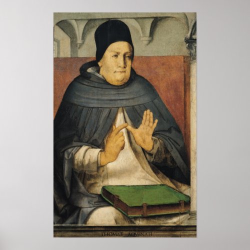Portrait of St Thomas Aquinas  c1475 Poster