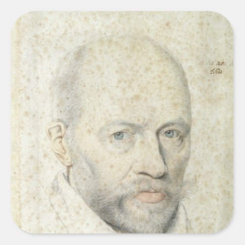 Portrait of St Vincent de Paul Square Sticker