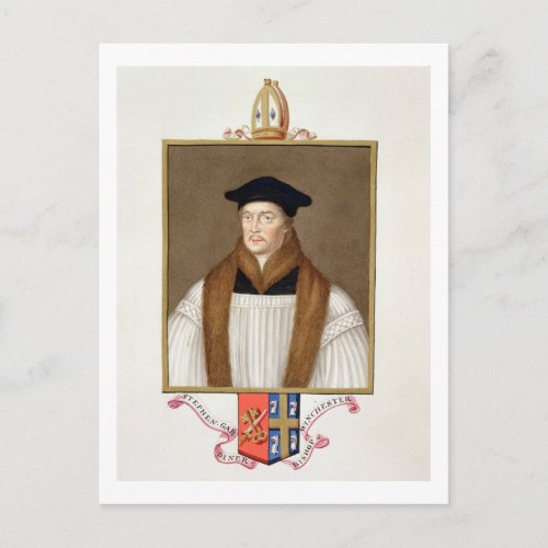 Portrait of Stephen Gardiner c1483_1555 Bishop Postcard