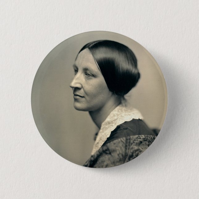 Portrait of Susan Brownell Anthony 1850 Pinback Button (Front)