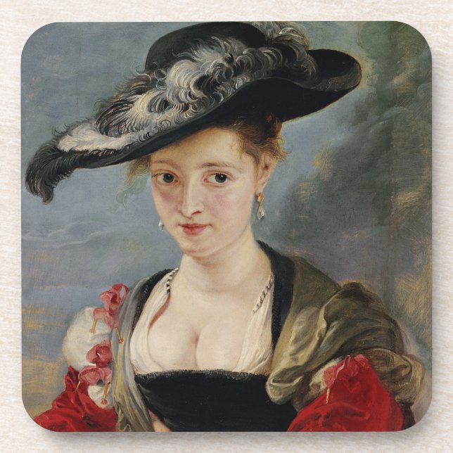 Portrait of Susanna Lunden (?) (Le Chapeau de Pail Drink Coaster (Front)