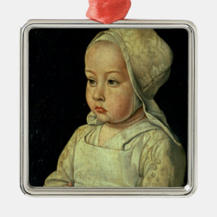 Portrait of Suzanne of Bourbon (1491-1521) daughte Metal Ornament