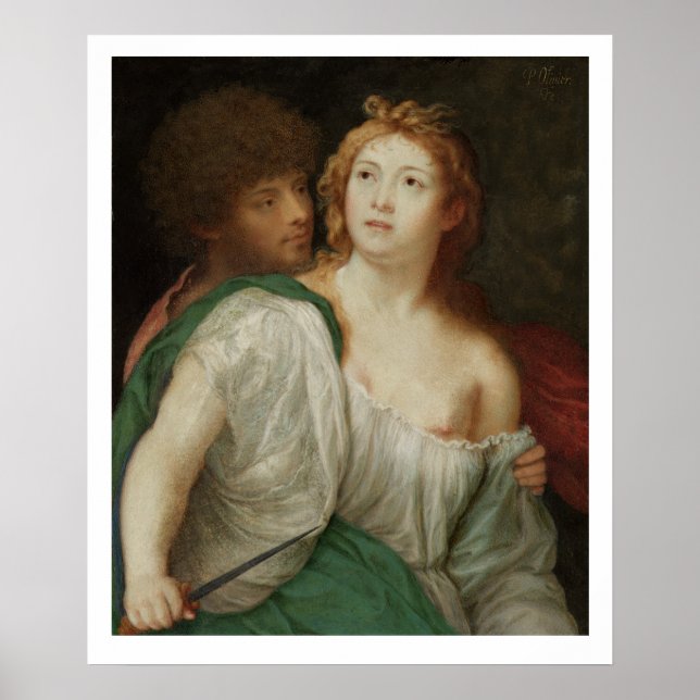 Portrait of Tarquin and Lucretia Poster (Front)