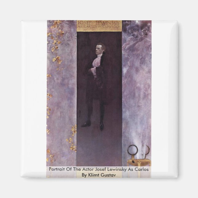 Portrait Of The Actor Josef Lewinsky As Carlos Magnet (Front)