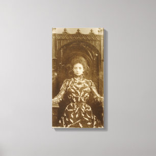 Portrait of the actress Vera Komissarzhevskaya Canvas Print