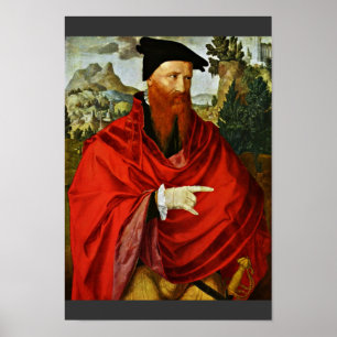 Portrait Of The Anabaptist David Joris By Scorel J Poster