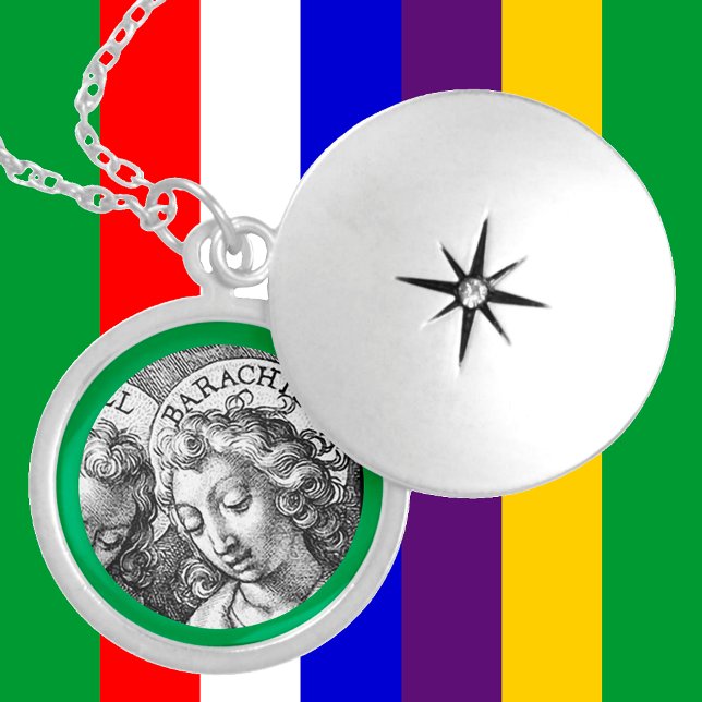 Portrait of the Archangel Barachiel (Detail, M 34) Locket Necklace (Creator Uploaded)