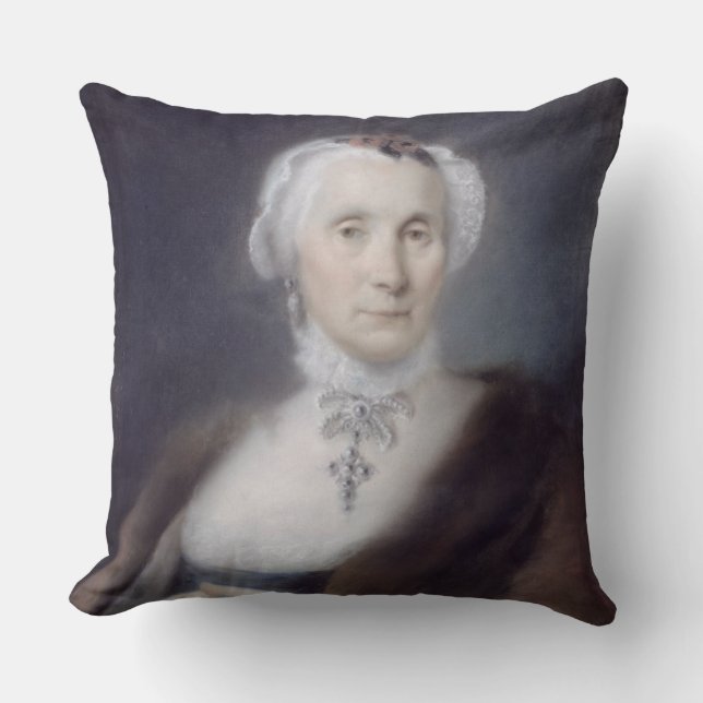 Portrait of the Artist's Mother, Cecilia Guardi, 1 Throw Pillow (Front)