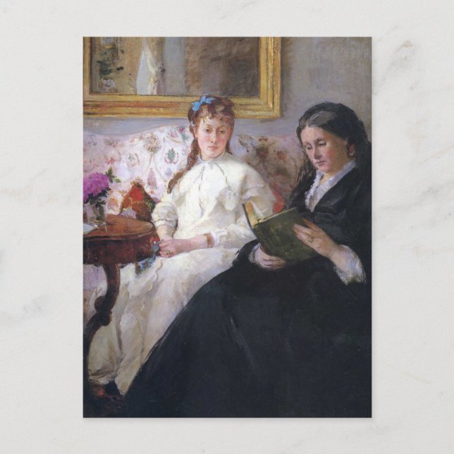Portrait of the Artist's Mother & Sister, Morisot  Postcard (Front)