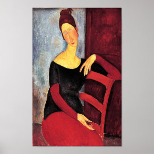 Portrait of the Artist's Wife, Modigliani Poster