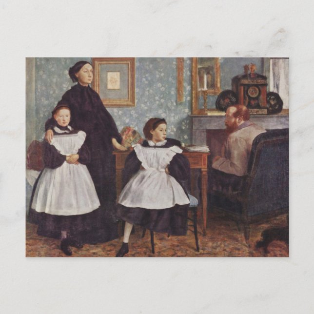 Portrait of the Bellelli Family Postcard (Front)