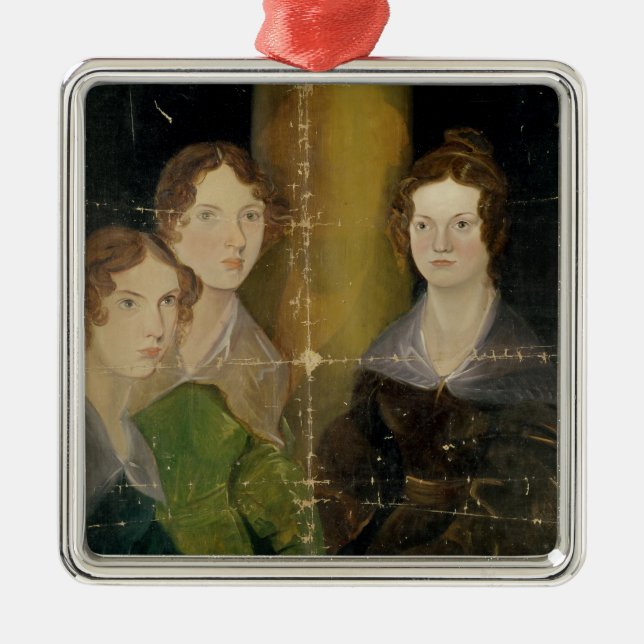 Portrait of the Bronte Sisters, c.1834 Metal Ornament (Front)