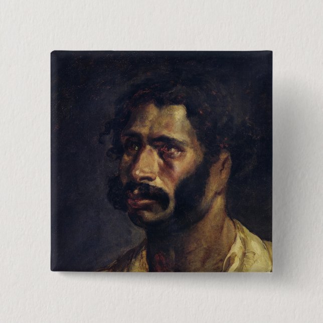 Portrait of the Carpenter of 'The Medusa' Button (Front)
