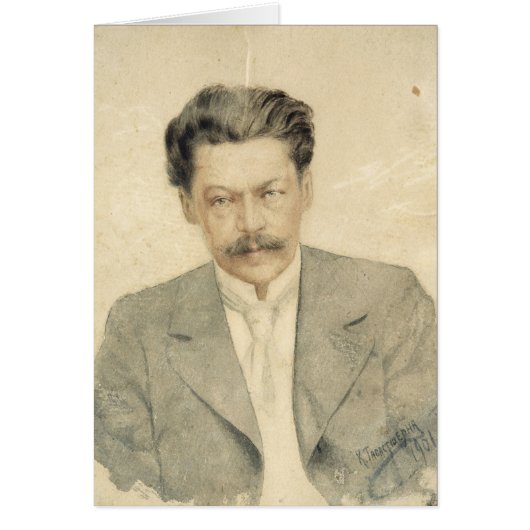 Portrait of the composer Anton Arensky Cards (Front)