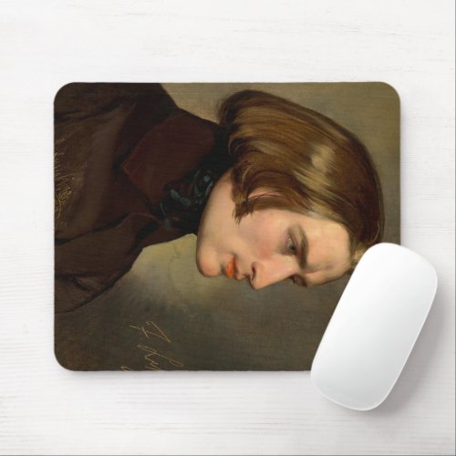 Portrait of the Composer Franz Liszt 1838 Mouse Pad