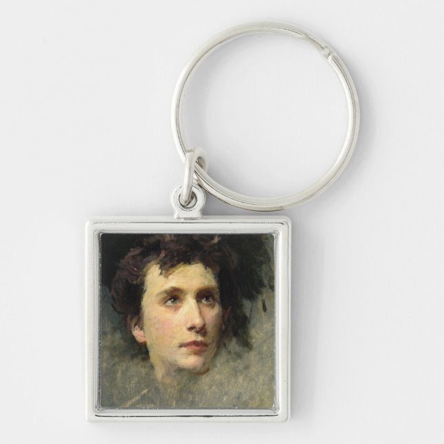 Portrait of the composer Pyotr Ilyich Keychain (Front)