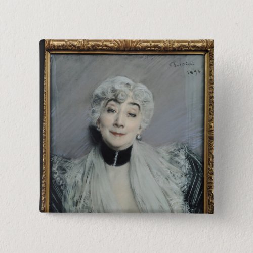 Portrait of the Countess de Martel de Janville Button