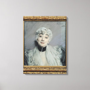 Portrait of the Countess de Martel de Janville Canvas Print
