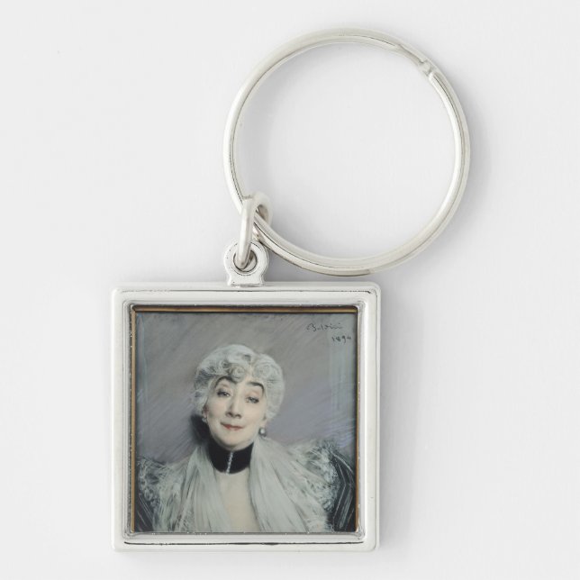 Portrait of the Countess de Martel de Janville Keychain (Front)