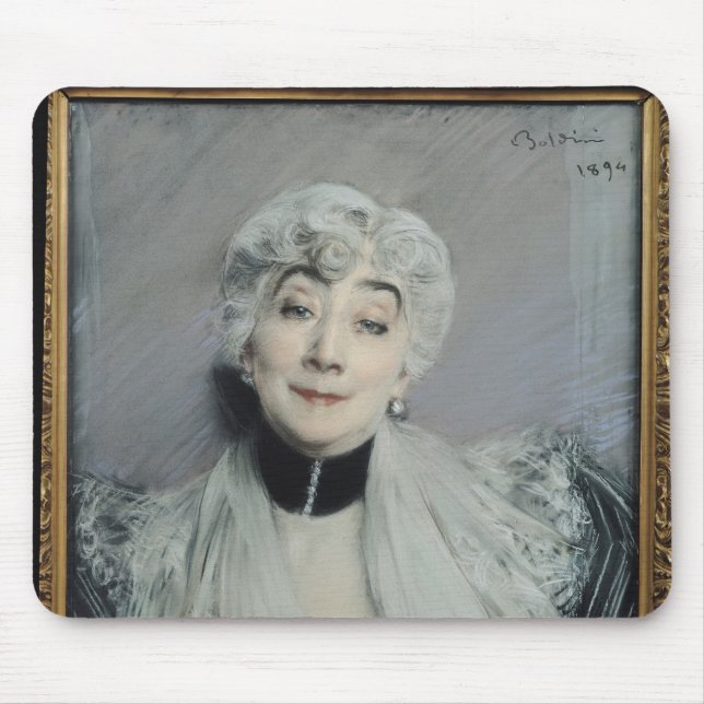 Portrait of the Countess de Martel de Janville Mouse Pad (Front)
