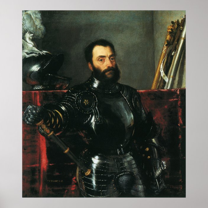 Portrait of the Duke of Urbino by Titian Poster | Zazzle.com