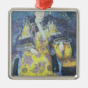 Portrait of the Empress Dowager Cixi Metal Ornament