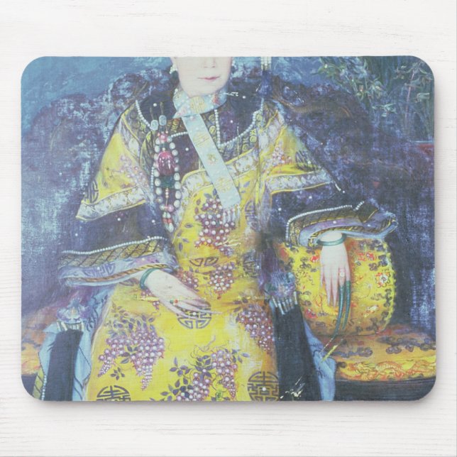 Portrait of the Empress Dowager Cixi Mouse Pad (Front)